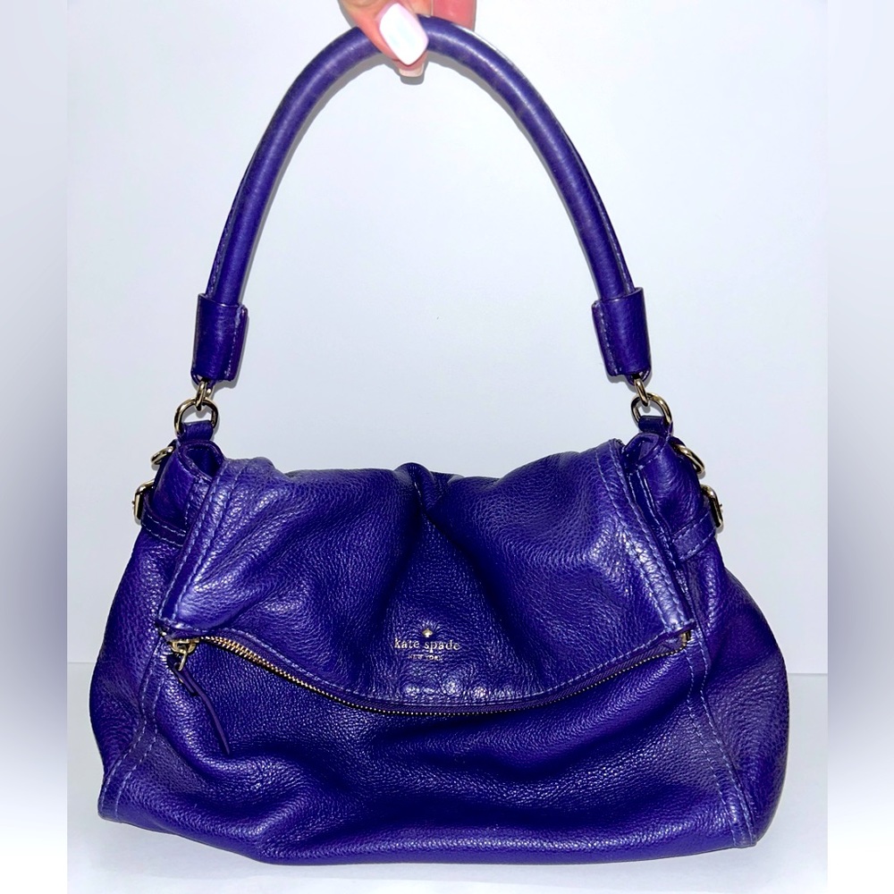 Dark purple Kate Spade Cobble Hill Mink purse